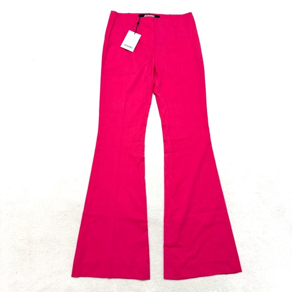 Jacquemus La Montagne sz FR 38 US 6 - 28 Pinu Pants Flare High Waist Wool Blend - Picture 6 of 12